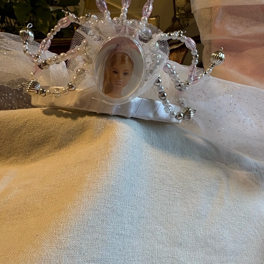 Barbie Princess Tiara with Pink and White Accents